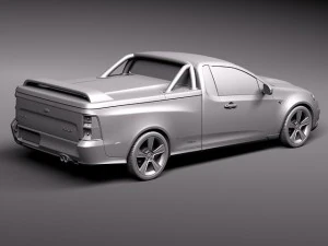 FG Falcon XR8 Ute 2011 3D Model