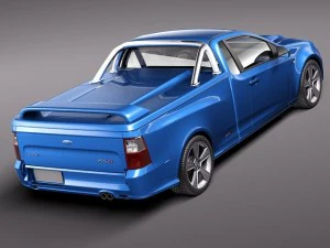 FG Falcon XR8 Ute 2011 3D Model
