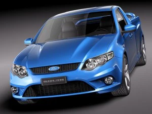 FG Falcon XR8 Ute 2011 3D Model
