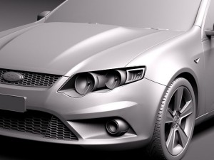 FG Falcon XR8 Ute 2011 3D Модель