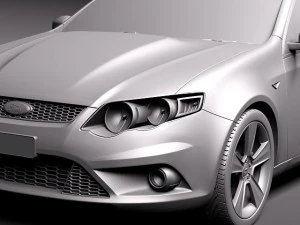 FG Falcon XR8 Ute 2011 3D Model