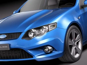 FG Falcon XR8 Ute 2011 3D Model