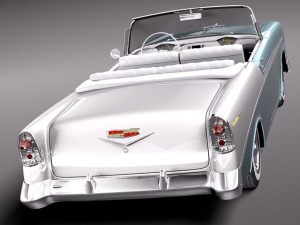 Chevrolet Bel Air 1956 Convertible Modelo 3D
