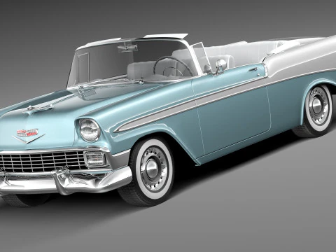 Chevrolet Bel Air 1956 Cabrio 3D Modell