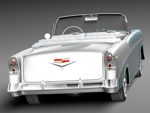 Chevrolet Bel Air 1956 Convertible 3D 모델