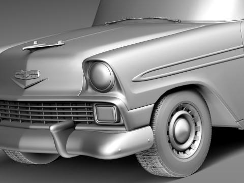 Chevrolet Bel Air 1956 Convertible 3D 모델