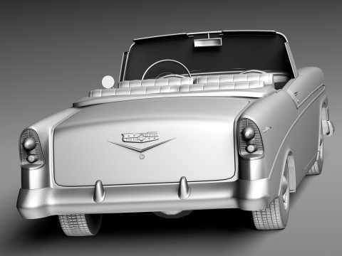 Chevrolet Bel Air 1956 Convertible 3D 모델