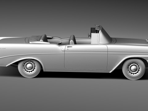 Chevrolet Bel Air 1956 Convertible 3D 모델