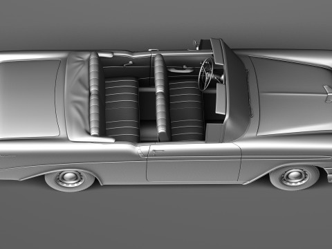Chevrolet Bel Air 1956 Convertible 3D 모델