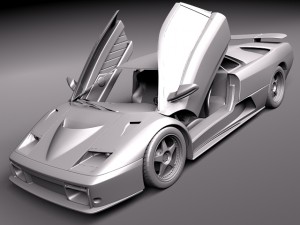 Diablo GT 1999 3D 模型