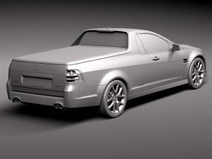 Holden VE II Commodore Ute SSV 2011 3D-Modell