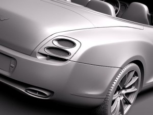 Bentley Continental Supersports Convertible 2011 3D-Modell