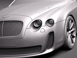 Bentley Continental Supersports Convertible 2011 3D-Modell