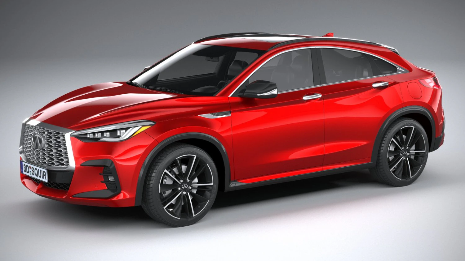 Infiniti QX55 2022 3D Model .c4d .max .obj .3ds .fbx .stl .blend 