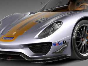 Porsche 918 RSR 2012 3D Model