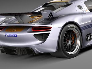 Porsche 918 RSR 2012 Model 3D
