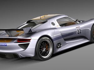 Porsche 918 RSR 2012 Model 3D