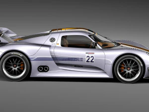Porsche 918 RSR 2012 3D Model