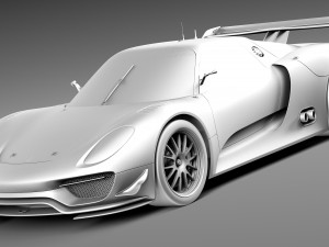 Porsche 918 RSR 2012 Model 3D
