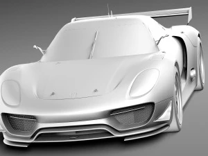 Porsche 918 RSR 2012 3D Model