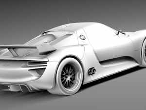 Porsche 918 RSR 2012 Model 3D