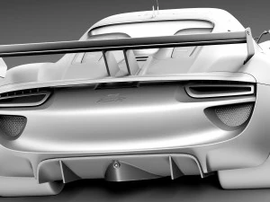 Porsche 918 RSR 2012 3D Model
