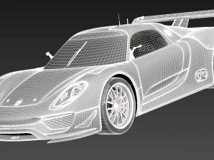 Porsche 918 RSR 2012 3D Model