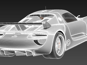 Porsche 918 RSR 2012 Model 3D