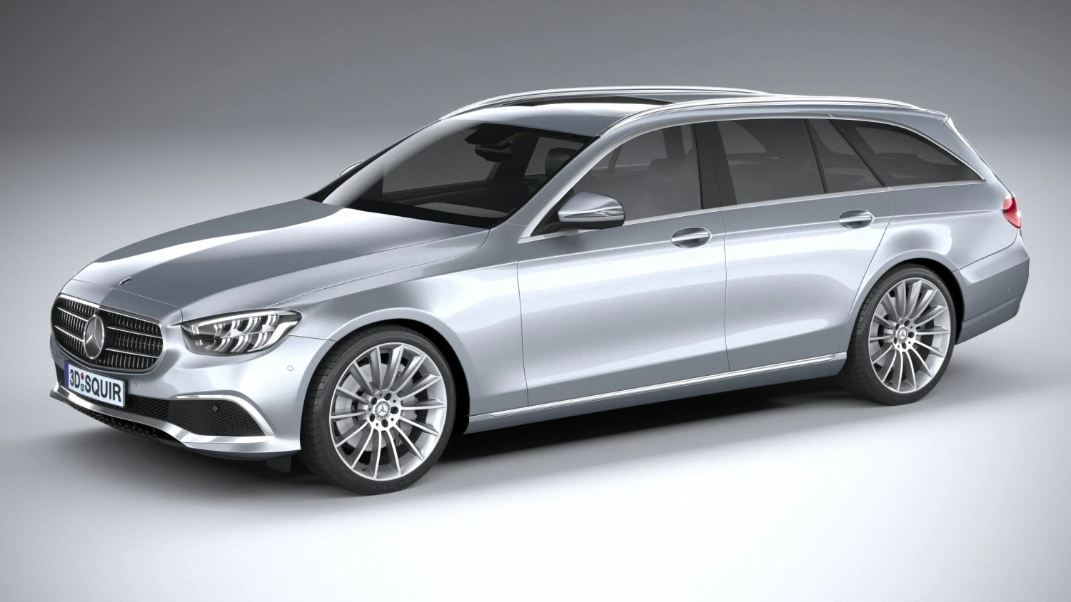Mercedes-Benz E-class Estate Basic 2021 3D Model .c4d .max .obj .3ds .fbx .stl .blend 