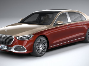 Mercedes-Benz S-class Maybach 2021 Model 3D