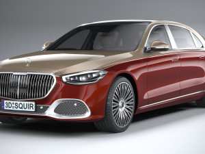 Mercedes-Benz S-class Maybach 2021 Model 3D