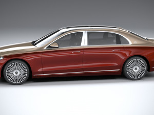 Mercedes-Benz S-class Maybach 2021 Model 3D