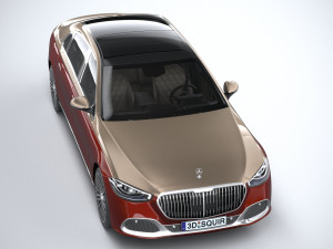 Mercedes-Benz S-class Maybach 2021 Model 3D
