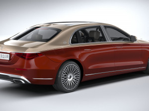 Mercedes-Benz S-class Maybach 2021 Model 3D
