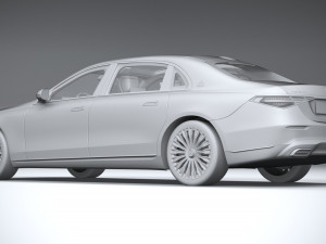 Mercedes-Benz S-class Maybach 2021 Model 3D