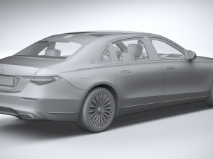 Mercedes-Benz S-class Maybach 2021 Model 3D