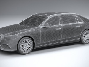 Mercedes-Benz S-class Maybach 2021 Model 3D