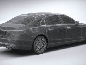 Mercedes-Benz S-class Maybach 2021 Model 3D