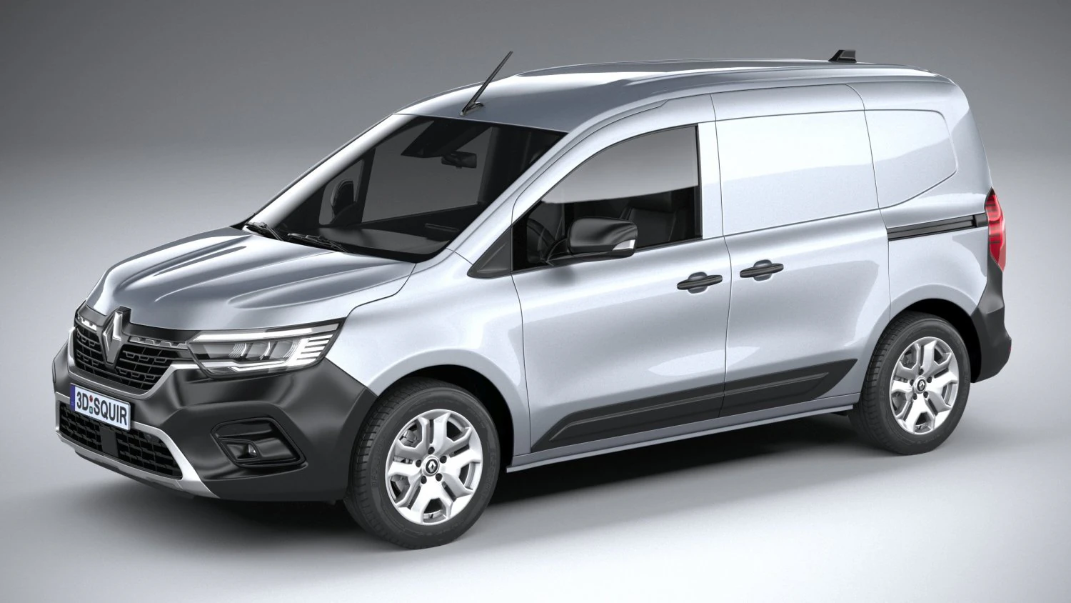 Renault Kangoo Van 2021 3D Model .c4d .max .obj .3ds .fbx .stl .blend 