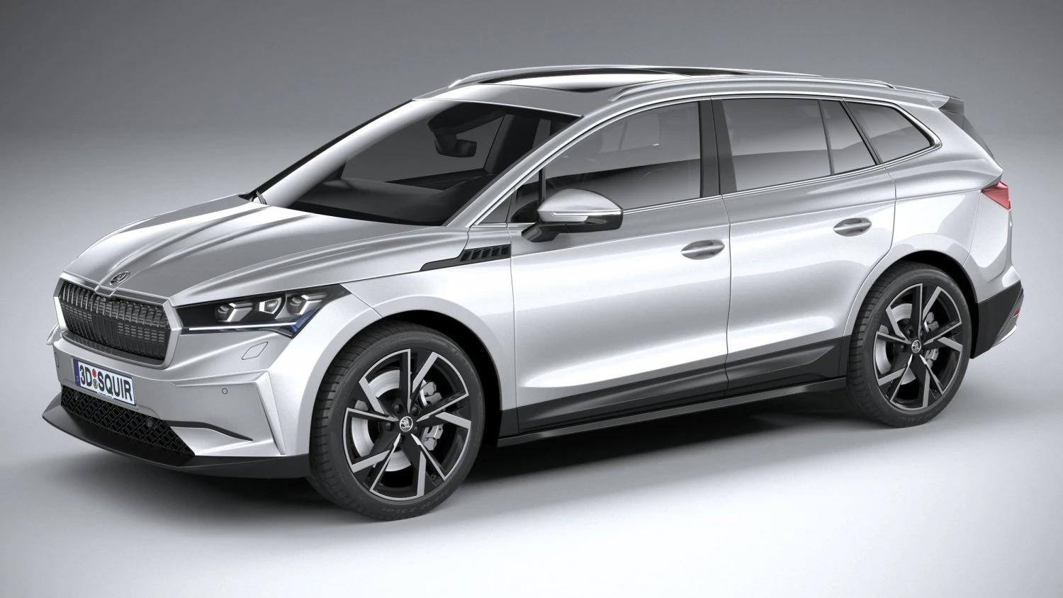 Skoda Enyaq 2021 3D Model .c4d .max .obj .3ds .fbx .stl .blend