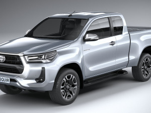Toyota Hilux Xtra Cab 2021 Modelo 3D