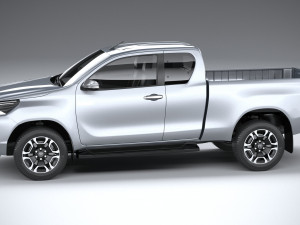 Toyota Hilux Xtra Cab 2021 Modelo 3D