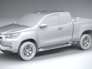 Toyota Hilux Xtra Cab 2021 Modelo 3D