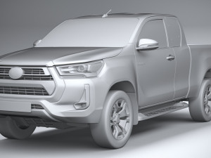Toyota Hilux Xtra Cab 2021 Modelo 3D