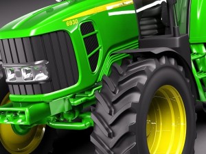 John Deere 6930 Tractor Modelo 3D