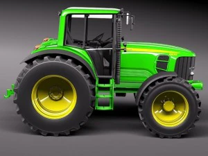 John Deere 6930 Tractor 3D Model