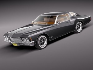 Buick Riviera GS Boattail 1971 3D Model