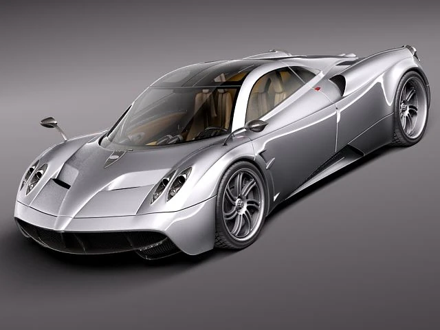 Pagani Huayra 2012 3D Model .c4d .max .obj .3ds .fbx .stl .blend 