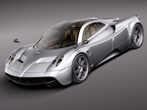 pagani huayra 2012 3D Model