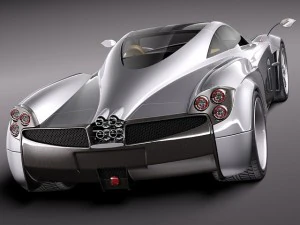 Pagani Huayra 2012 3D Model
